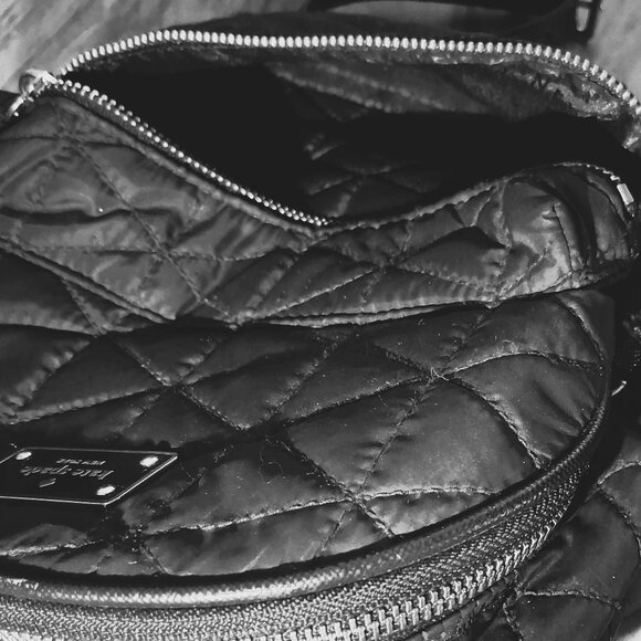 Kate Spade Tilly Quilted Black Backpack – Gold Hardware & Accents, Large Nylon - Picture 5 of 5